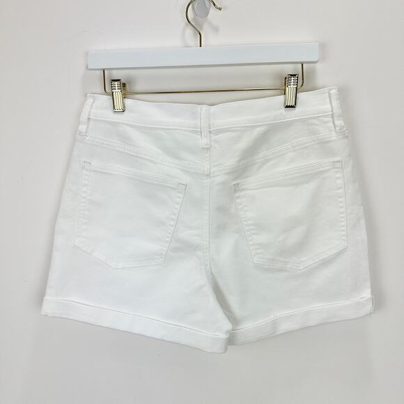 J.Crew Classic White Denim Short Womens White High Waist Minimalist US 28 NWT - Picture 5 of 9
